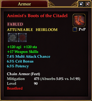 Animist's Boots of the Citadel
