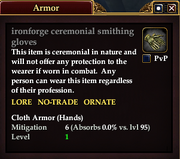 Ironforge ceremonial smithing gloves