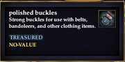 Polished buckles