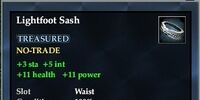 Lightfoot Sash