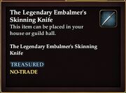 The Legendary Embalmer's Skinning Knife