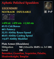 Aphotic Polished Spaulders