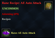 Rune Recipe- AE Auto Attack