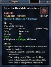 Sai of the Hua Mein Adventurer