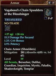 Vagabond's Chain Spaulders of the Bloodsinger