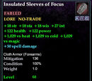 Insulated Sleeves of Focus
