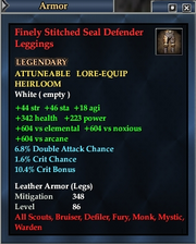 Finely Stitched Seal Defender Leggings