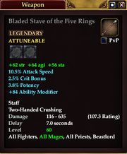 Bladed Stave of the Five Rings