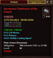 Sacrosanct Vambraces of the Exarch