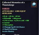 Collected Memories of a Thaumaturge