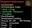 Weighted Warhammer