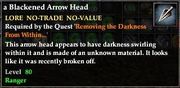 A Blackened Arrow Head