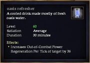 Oasis refresher