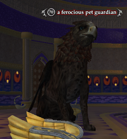 A ferocious pet guardian