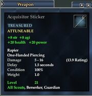 Acquisitor Sticker