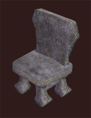 Hewn-stone-chair