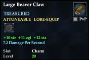 Large Beaver Claw