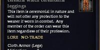 Celestial watch ceremonial leggings