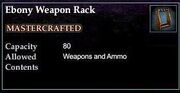 Ebony Weapon Rack