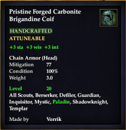 Carbonite Brigandine Coif