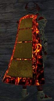 Large Bronze Splinted Cloak (Equipped)