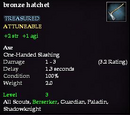 Bronze hatchet