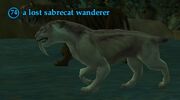 A lost sabrecat wanderer