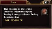 The History of the Trolls (Quest Starter)