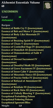 Alchemist Essentials Volume 68