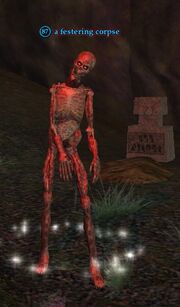 A festering corpse