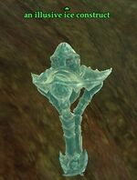 An illusive ice construct