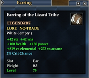 Earring of the Lizard Tribe