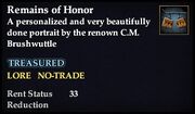 Remains of Honor