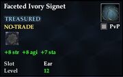 Faceted Ivory Signet
