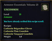 Armorer Essentials Volume 25