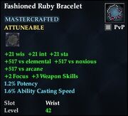 Fashioned Ruby Bracelet