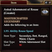 Astral Adornment of Reuse (Greater)