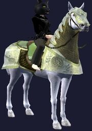 Green-saddled Dervish Destrier horse