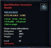 Quellithulian Assassin's Mantle