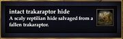 Intact trakaraptor hide