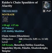 Raider's Chain Spaulders of Alacrity