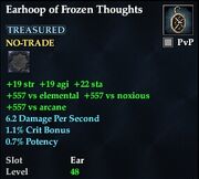 Earhoop of Frozen Thoughts