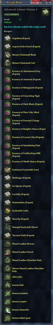 Advanced Artisan Volume 4