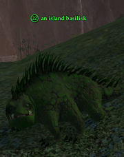 An island basilisk