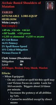 Archaic Runed Shoulders of Mutation