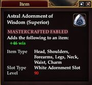 Astral Adornment of Wisdom (Superior)