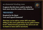 An elemental binding rune