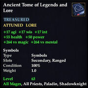 Ancient Tome of Legends and Lore