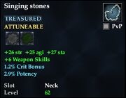 Singing stones