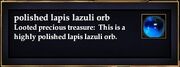 Polished lapis lazuli orb